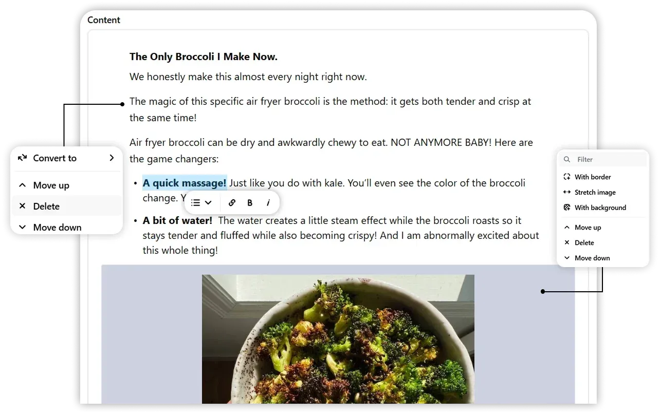 Create Blog Screenshot